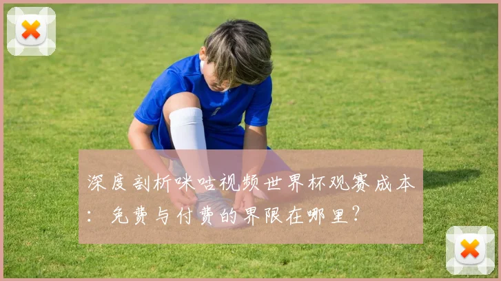 深度剖析咪咕视频世界杯观赛成本：免费与付费的界限在哪里？